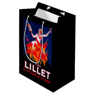 Bolsa De Regalo Mediana Vintage PosterEurope de Lillet de las kinas