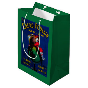 Bolsa De Regalo Mediana Vintage PosterEurope de Poulain del cacao