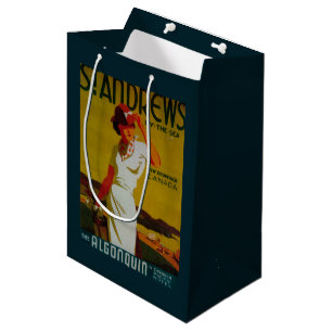 Bolsa De Regalo Mediana Vintage PosterEurope del Algonquin de Saint