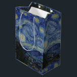 Bolsa De Regalo Mediana Vintage Van Gogh La Noche Starry<br><div class="desc">Este diseño está inspirado en el aceite de 1889 de Vincent van Gogh sobre pintura de lona llamado "La noche estrellada".</div>