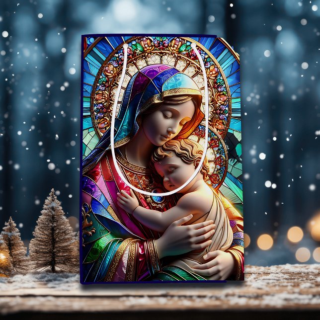 Bolsa De Regalo Mediana Virgen María y el Bebé Jesús Cristóbal Manchado (Subido por el creador)