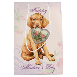 Bolsa De Regalo Mediana Vizsla Heart Mom