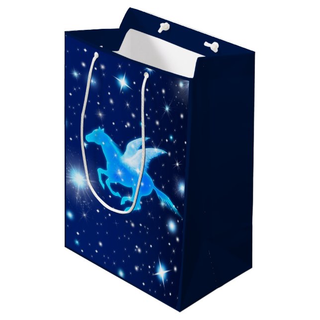 Bolsa De Regalo Mediana Volando Pegasus (Angulo Anverso)