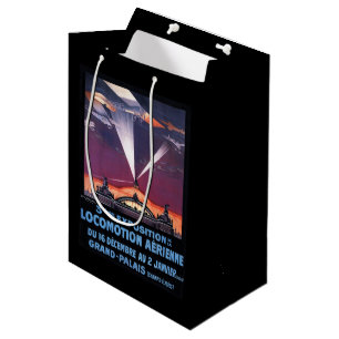 Bolsa De Regalo Mediana Vuelo plano sobre el poster del reflector
