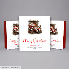 Bolsa De Regalo Mediana Warmish Santa Claus Trendy Modern Holiday Bag