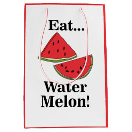Bolsa De Regalo Mediana Watermelon Funny Tropical Summer Fruit