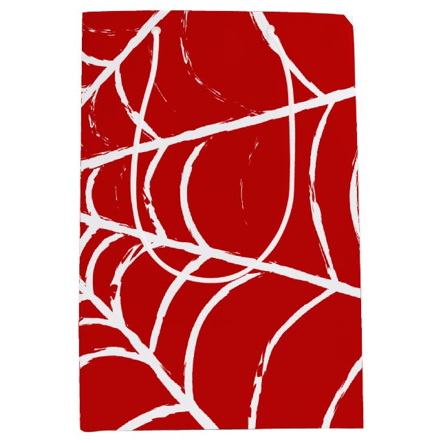 Bolsa De Regalo Mediana Web roja (Anverso)