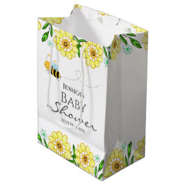 Bolsa De Regalo Mediana Whimsical Sweet Honey Bee Baby Shower