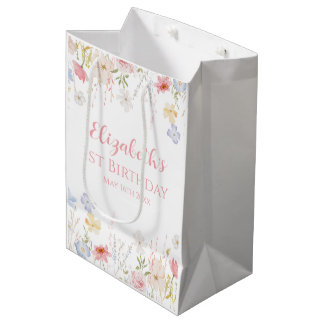 Bolsa De Regalo Mediana WILDFLOWERS Birthday party
