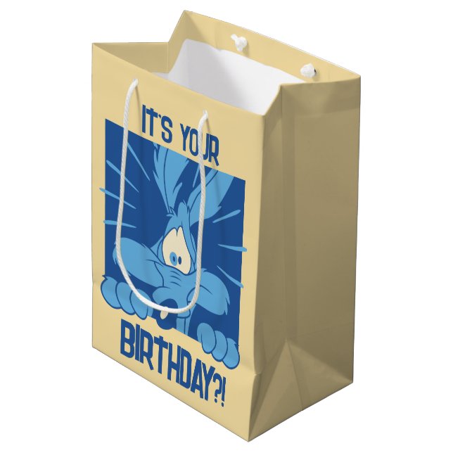 Bolsa De Regalo Mediana WILE E. COYOTE™ Shocked Expression (Angulo Anverso)