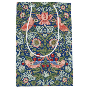 Bolsa De Regalo Mediana William Morris Fruta Robada Coral Marina