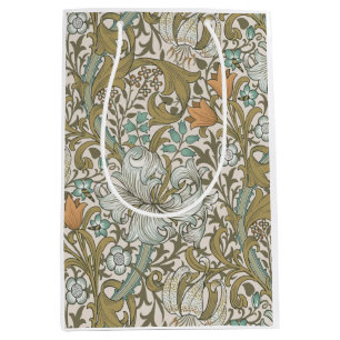 Bolsa De Regalo Mediana William Morris Golden Lily Blue Gold