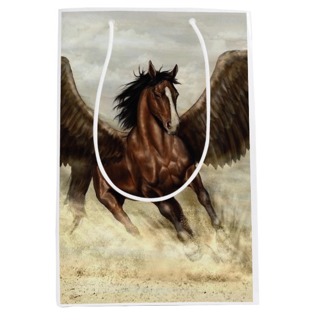 Bolsa De Regalo Mediana Winged Pegasus (Anverso)