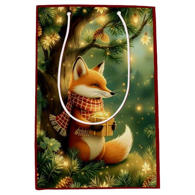 Bolsa De Regalo Mediana Winter in the Pines (Anverso)