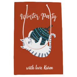 Bolsa De Regalo Mediana Winter Party Christmas Toy Cat Gift 