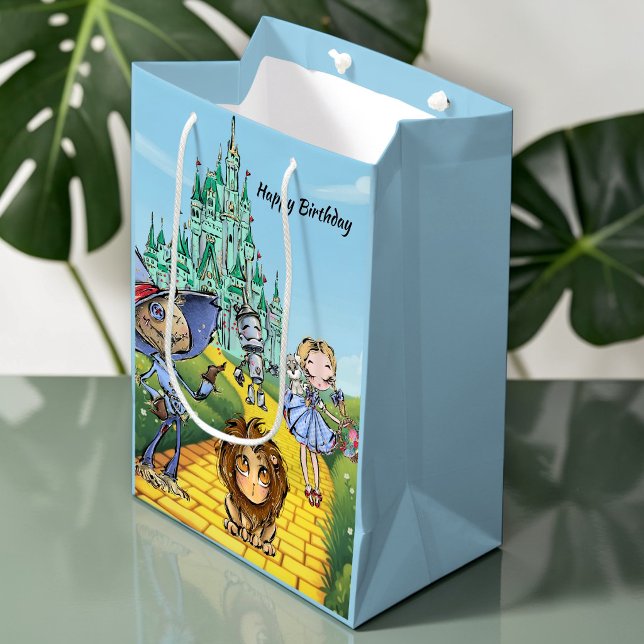 Bolsa De Regalo Mediana Wizard Of Oz Yellow Brick Road Birthday Gift Bag (Subido por el creador)