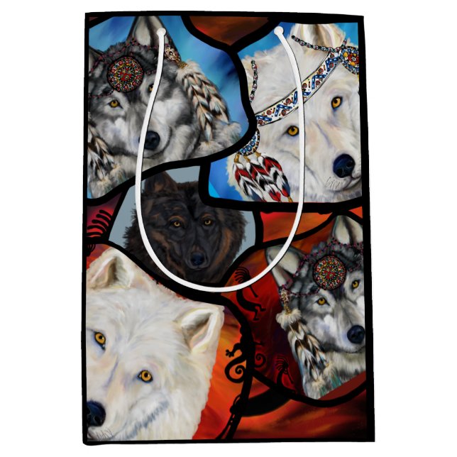 BOLSA DE REGALO MEDIANA WOLF ART