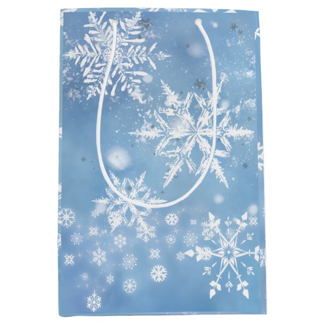 Bolsa De Regalo Mediana Wonderful Christmas Snow (Anverso)