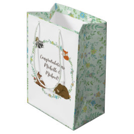 Bolsa De Regalo Mediana Woodland Animal Baby Shower