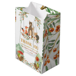 Bolsa De Regalo Mediana Woodland Baby Ducha Gracias