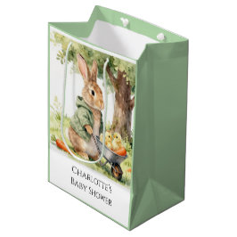 Bolsa De Regalo Mediana Woodland Bunny Baby Shower