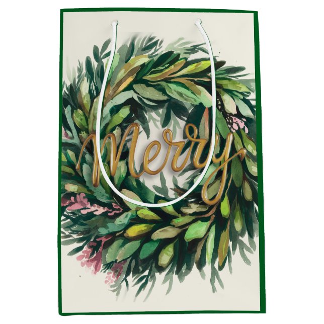 Bolsa De Regalo Mediana Wreath (Anverso)