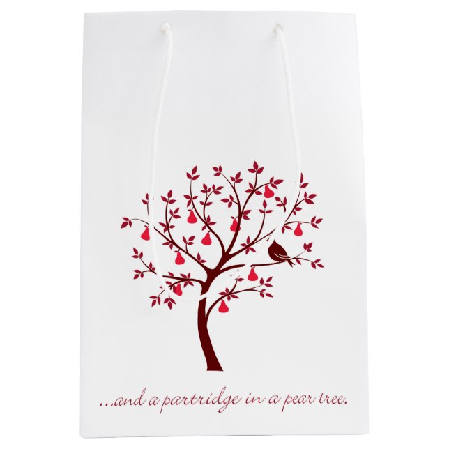 Bolsa De Regalo Mediana Y una perdiz en un peral (Anverso)