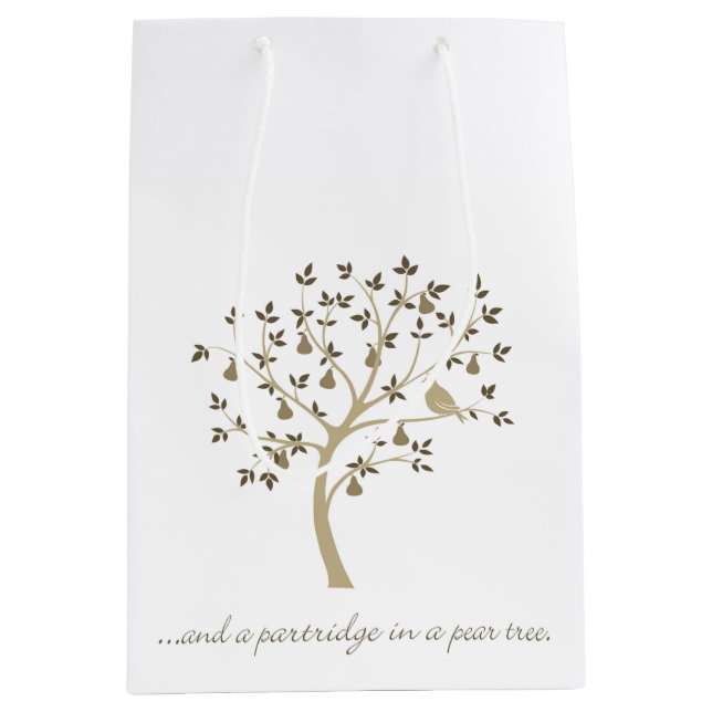 Bolsa De Regalo Mediana Y una perdiz en un peral (Anverso)