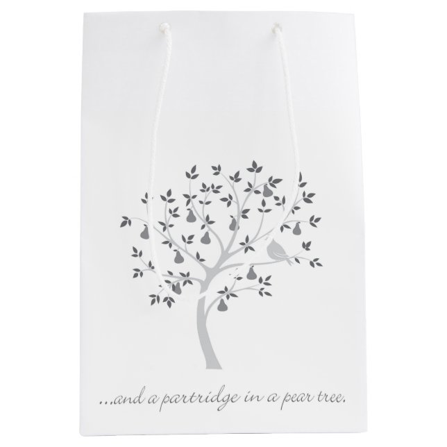 Bolsa De Regalo Mediana Y una perdiz en un peral (Anverso)