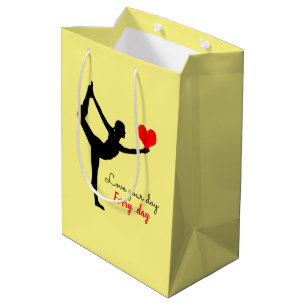 Bolsa De Regalo Mediana Yoga Heart & Love your day, Every day / Yogini 