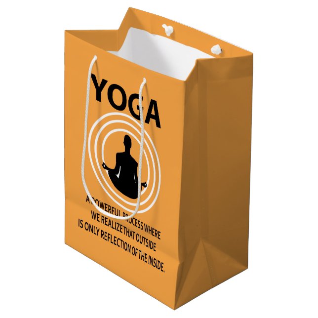 Bolsa De Regalo Mediana Yoga Meditación Yoga (Angulo Anverso)