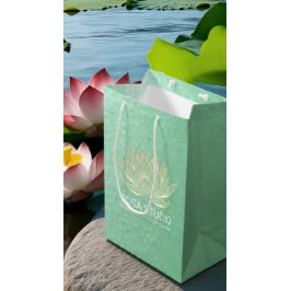 Bolsa De Regalo Mediana YOGA Studio Meditación Reiki Instructor Gold Lotus