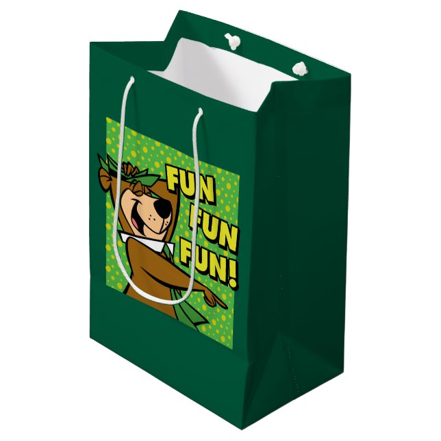 Bolsa De Regalo Mediana Yogi Bear Fun Fun Fun (Angulo Anverso)