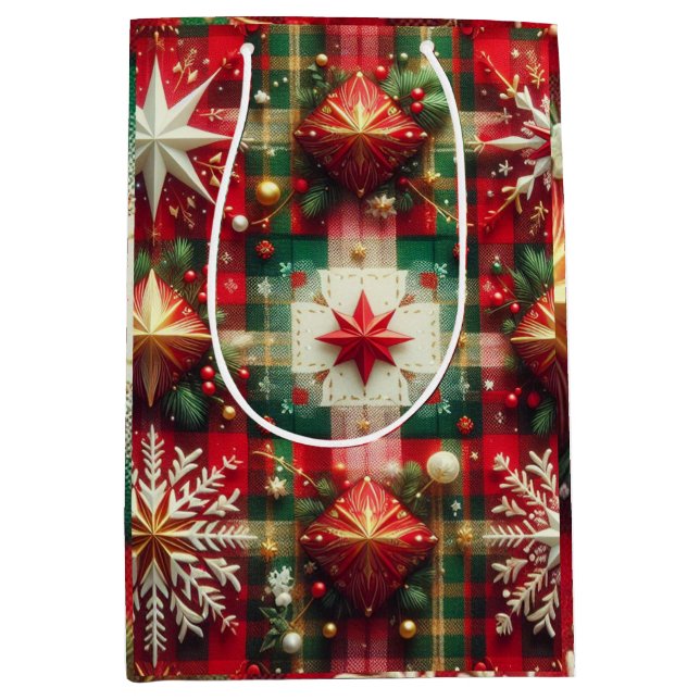 Bolsa De Regalo Mediana Yuletide Joy (Anverso)