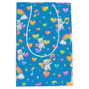 Bolsa De Regalo Mediana Zarah el oso polar bailarín Papel de regalo