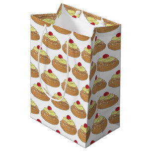 Bolsa De Regalo Mediana ZEPPOLE Alimento de pastelería de pasta frita de p