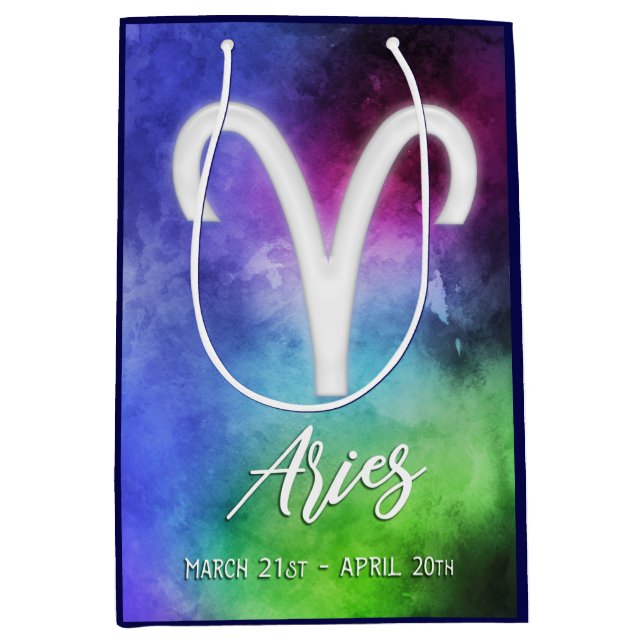 Bolsa De Regalo Mediana Zodiac : Aries Fates (Anverso)