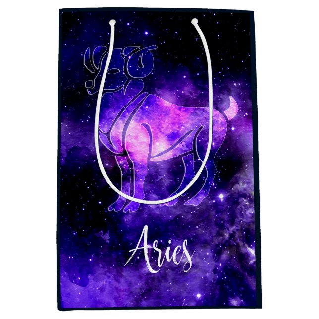 Bolsa De Regalo Mediana Zodiaco: Aries (Anverso)