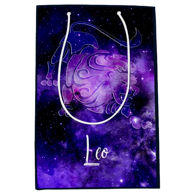 Bolsa De Regalo Mediana Zodiaco: Leo (Anverso)