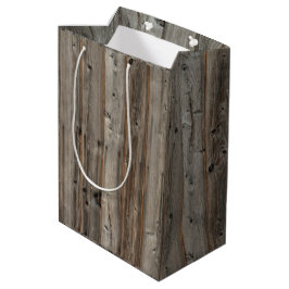 Bolsa de regalo medio de tono de madera gris rusa