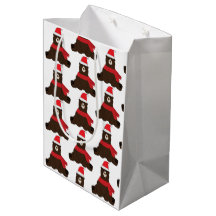 Bolsa de regalo medio para oso marrón de vacacione