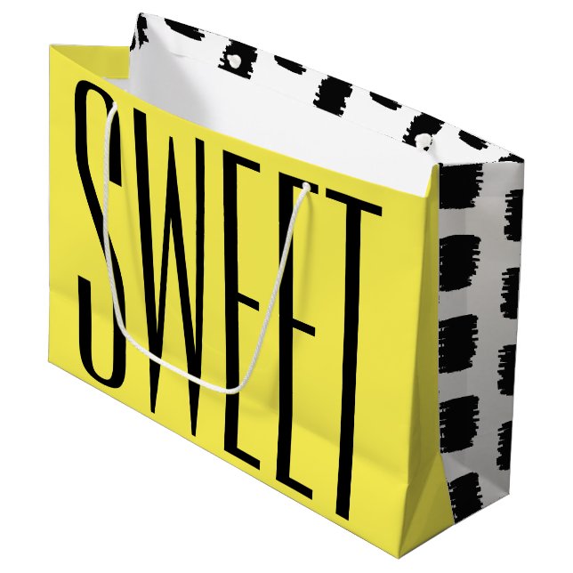 Bolsa de regalo moderna para cumpleaños (Angulo Anverso)