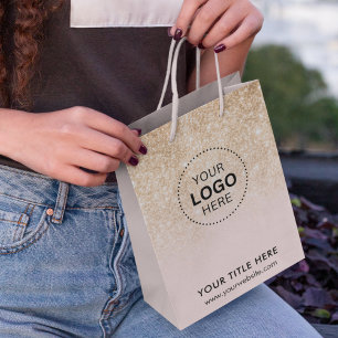 Bolsa de regalo moderna para empresas minimalistas