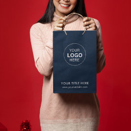 Bolsa de regalo moderna para empresas minimalistas