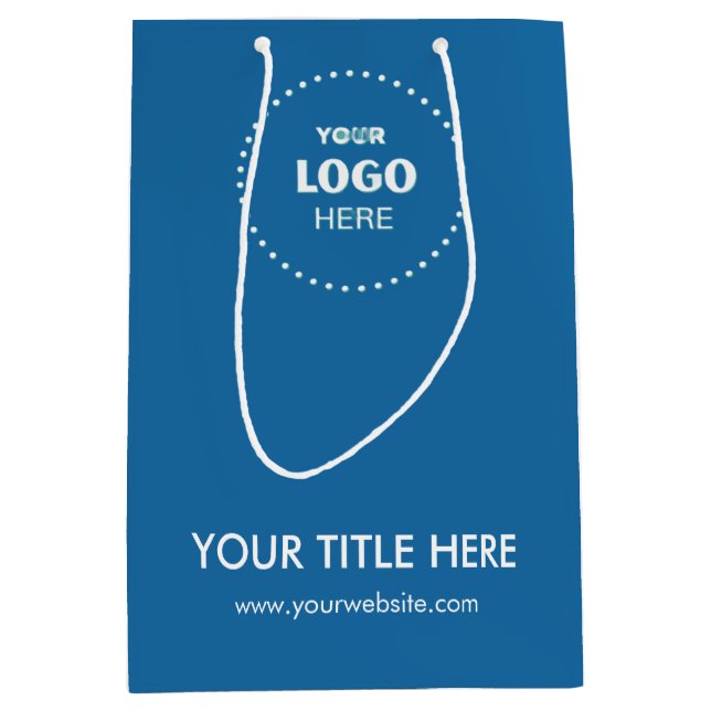 Bolsa de regalo moderna para negocios minimalista (Anverso)