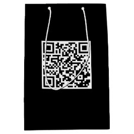 Bolsa de regalo negro personalizado con código QR 