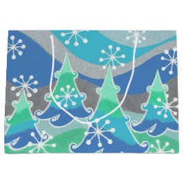 Bolsa de regalo para árboles de invierno grande