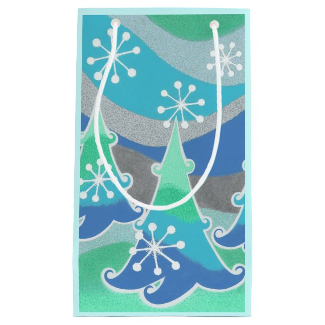 Bolsa de regalo para árboles de invierno pequeña (Anverso)