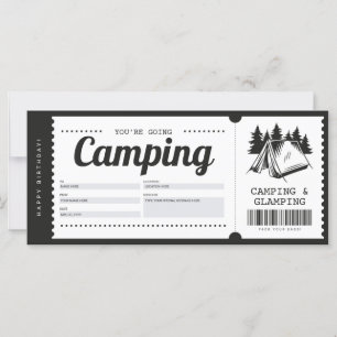 Bolsa de regalo para camping, certificado de campa