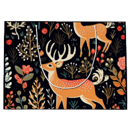 Bolsa de regalo para ciervos caprichosos - grande